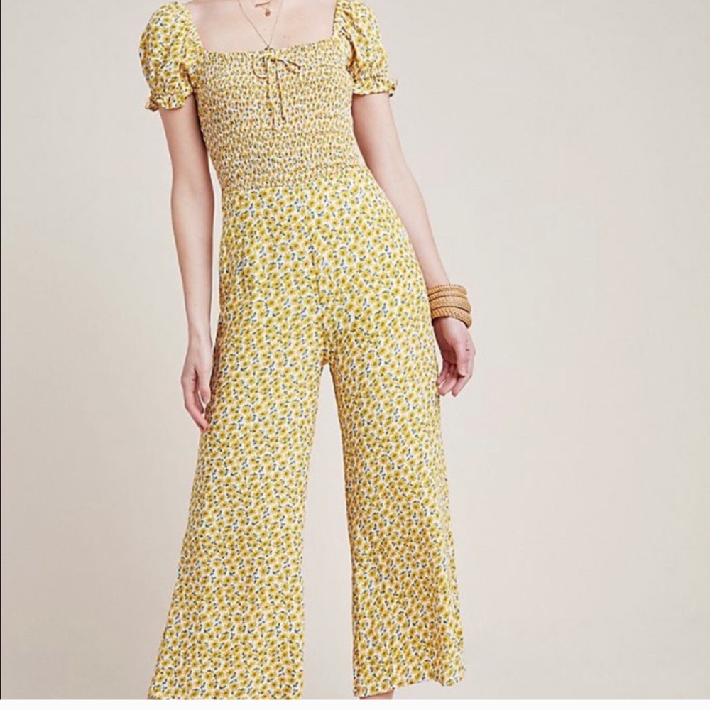 FAITHFUL the BRAND Laszlo Smocked Jumpsuit